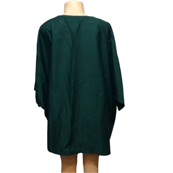 Ams Scrub Top 6XHunter Green - Picture 2 of 6